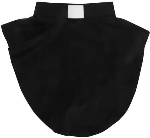 BESPORTBLE Priest Collar Clergy Bib, Detachable Clerical Collar Insert, Removable Vicar for Men Women, Church Service Minister Reverend Costume Fancy Dress Outfit