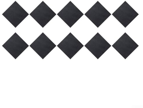 Pumixiy Abnehmbare Teppichfliesen UK | rutschfester Küchenbodenbelag | bunte Bodenfliesen-Aufkleber | ineinandergreifende Fußmatten 30 x 30 cm | 10 Stück waschbar (schwarz)