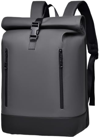 Expanderbar reseryggsäck for män, stor kapacitet, 15,6” laptopväska, vandringsryggsäck, cykling, dagsryggsäck(Gray)