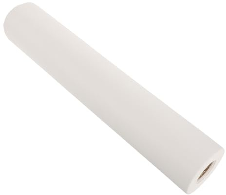 TIDTALEO Rollo de Papel Xuan Grueso 40 Cm X 25 M, Papel de Arroz Semi-curado Blanco para Caligrafía y Pintura Tradicional, Absorbente y Robusto para Práctica Artística y Manualidades