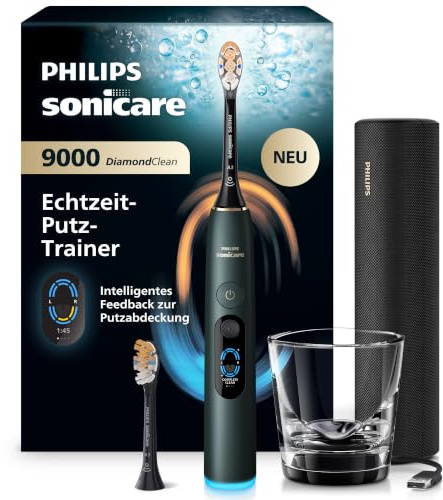 Philips Sonicare Next-Generation DiamondClean 9000 elektrische Zahnbürste - intelligentes Feedback zur Putzabdeckung