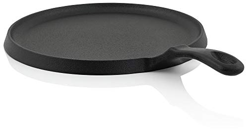BBQ-TORO Sartén de Hierro Fundido para Crepes | Ø 26 cm | Color Negro | Curado - pre-Seasoned | Apta para Inducción, Grill, Barbacoa, Parrilla
