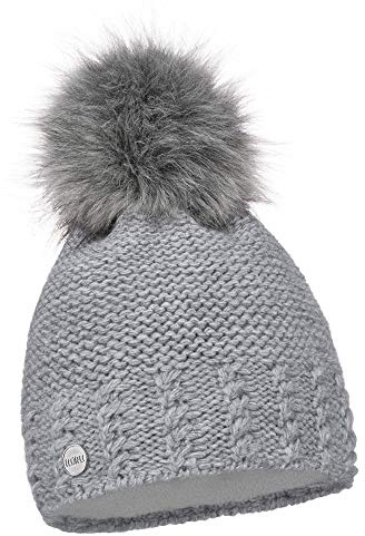 ELIMELI Damen Winter Mütze warme Strickmütze Wintermütze mit Bommel Slouch Strick Beanie Damen für Winter Bommelmütze Hergestellt in EU Farbenauswahl 14503