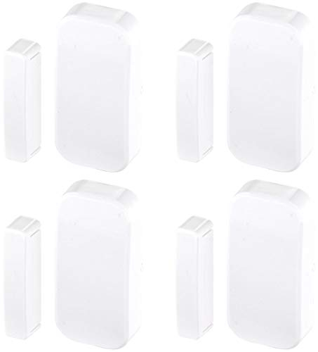 VisorTech Zubehör zu Tür Alarmanlage Handy: 4er-Set Funk-Tür- & Fenster-Sensoren für Alarmanlage der XMD-Serie (Telefon, mit Telefon-Alarmruf, Personenalarm)
