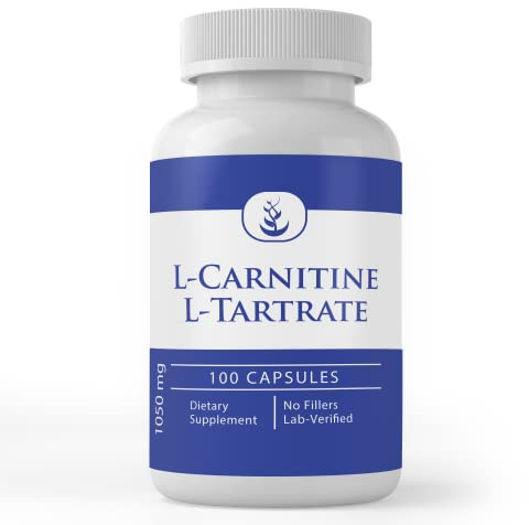 Pure Original Ingredients L-Carnitine L-Tartrate (100 Capsules) Always Pure, No Additives Or Fillers, Lab Verified