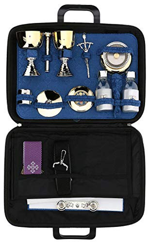 Holyart Verseh- und Computertasche aus Kunstleder, Inneneinteilung mit blauem Futterstoff