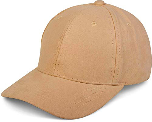 styleBREAKER Unisex 6-Panel Baseball Cap in Veloursleder Optik | Verstellbares Basecap in Wildleder Style für Damen und Herren | Soft Touch Schildkappe für Freizeit und Sport, Farbe:Beige