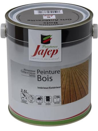 Jafep 12870 Holzfarbe, Anthrazit, 2,5 l
