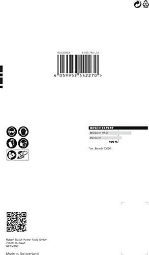 Bosch Professional 10x Expert C470 Sandpaper (for Hardwood, Paint on wood, 102x62, 93 mm, Grit 180, Accessories Multi Sander)