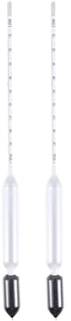 Baluue 2st Glas Densitometer Hydrometer För Vattentest Pram Float För Akvarier Och Fisketankar Lättanvänd Och Automatiserad Temperaturmätning