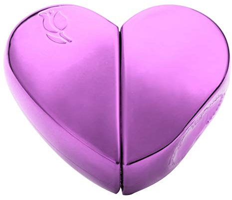 Brrnoo Botella de Atomizador de Perfume Vacía de 25 Ml, Mini Atomizador de Perfume Portátil Recargable para Viajes, Contenedor de Atomizador en Forma de Corazón Botellas de Perfume con (Púrpura)