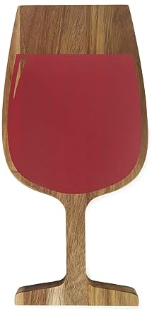 Balvi Planche à fromages Red Wine Couleur Brun, Rouge Le jumelage Parfait: Fromage et vin Bois 1,8x19