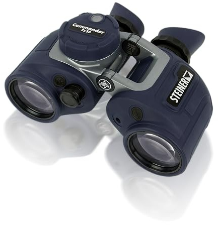 Steiner Optics Marine Commander 7x50 mit Kompass Professionelles wasserdichtes Fernglas, deutsche Qualität, kristallklare Bilder