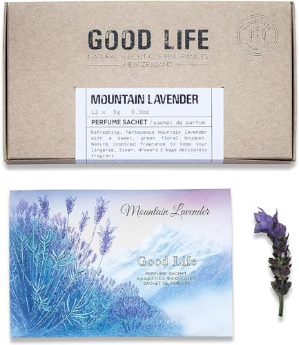 Good Life Mountain Lavender Scented Sachets | 12 Sachets