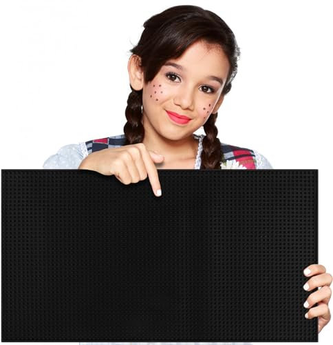 Extra Large (28 inch by 16 inch) Thick Rubber Service Bar Mat for Home Kitchen Counter Mat, Bartender Bar Mat, Dish Drying Mat, 1 Pack Black