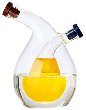 TQQEPOOL Dispensador Aceite Oliva Y Vinagre En Botellas Vidrio Sopladas A Mano Y Sopladas A Mano (Color : Clear, Size : 15 * 5.5cm)