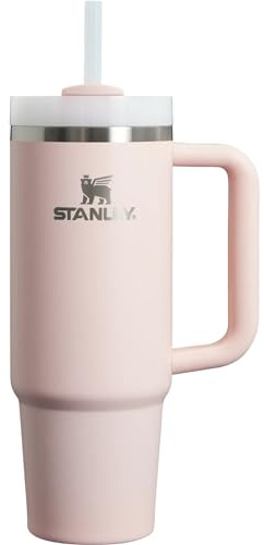 STANLEY Quencher H2.0 FlowState Stainless Steel Vacuum Insulated Tumbler with Lid and Straw for Water, Iced Tea or Coffee (Bloom, 40 oz)