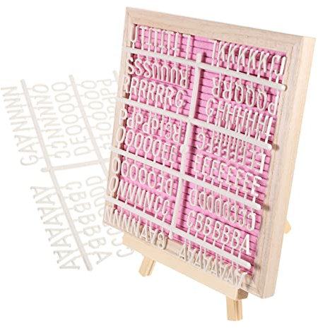 TEHAUX Filz-buchstabentafel Mit Diy-buchstaben Dekorative Nachrichtentafel Für Babyparty Hochzeitsbedarf Stabil Tisch Oder Boden Platziert