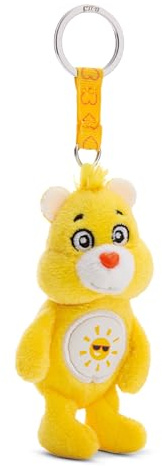 NICI Porte-clés Bisounours ourson Soleil 10cm - Pendentif en peluche pour enfants et adultes, Avec anneau pour porte-clés, trousseau et porte-clés - 61372