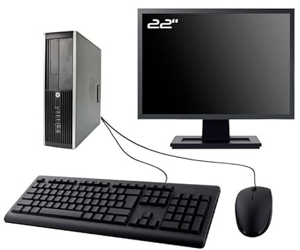 PC HP Compaq Elite 8300 SFF - Pantalla de 22 Intel I7-3770 RAM 32GB SDD 240GB W11 WiFi (Reacondicionado)