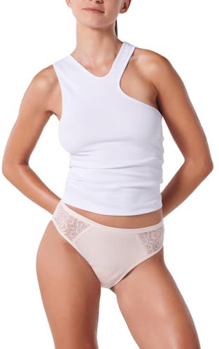 Siegmund Care Damen Periodenslip mit Spitze seitlich | Waschbare Perioden Unterwäsche für den mehrmaligen Gebrauch | Größe XS bis 3XL (DE/NL/SE/PL, Alphanumerisch, L, Regular, Regular, 1, Rosa)