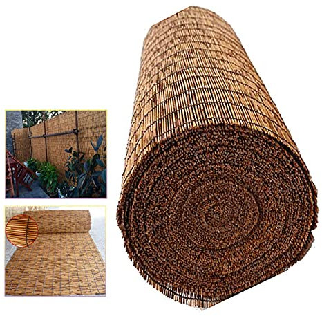 Bambus-Sichtschutzzaun für Balkon und Terrasse, 1,2 m hoch, Bambus-Zaunrolle für den Außenbereich, Garten, Galerie, Sonnenschutz und Sichtschutzwand, 2 0,9 m Höhe