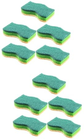 Ipetboom 10pcs Reusable Multi-use Cleaning Scrub Sponge for Washing Dishes Kitchen Cleaning Tools Non Scratch Sponges for Dishes