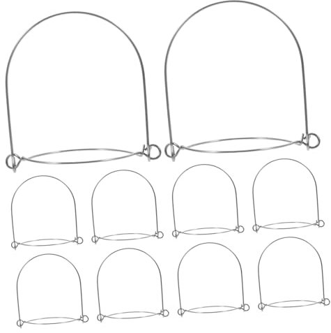 CIYODO 20pcs Jar Hangers for Mason Jars Stainless Steel Wire Handles Easy to Use Hanging Rings