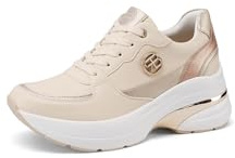 Renato Balestra Sneakers Donna con Zeppa Scarpe da Ginnastica Alte RB2531 (RB2532 Beige, Sistema Taglie Calzature EU, Adulto, Donna, Numero, Media, 39)