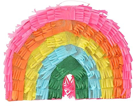 HEALSOPTHY Regenbogen Piñata für Kindergeburtstag Partydekoration Füllung mit Süßigkeiten für Feiern Babypartys und Themenveranstaltungen Einzigartiges Design