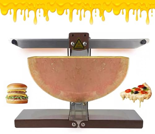 TYH Scioglitore per Formaggio Raclette, Macchina Elettrica Commerciale da 900 W per Mezza Forma di Formaggio, Mezza Forma di Formaggio Inclinabile E Regolabile, Angolo Regolabile Multifunzione