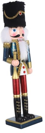 Cabilock Casse-Noisette Bois Figurine Soldat Décoration Noël Cheminée Fête Fin Année