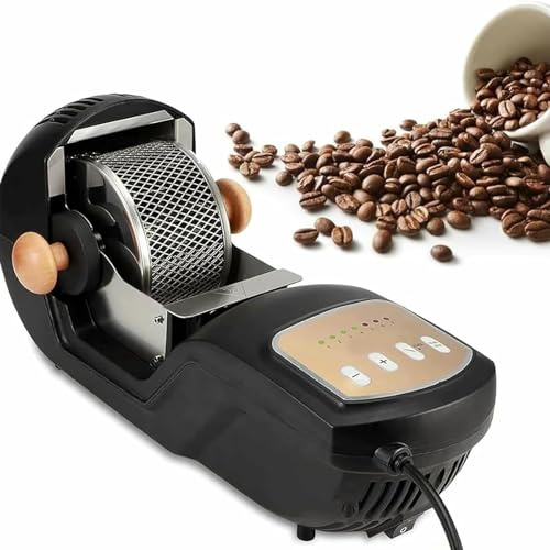 Fully Automatic Electric Coffee Roaster, Hot Air Type, 7 Levels Adjustable Roasting, 360° Uniform Heating, Roasting Capacity 130-300 Grams