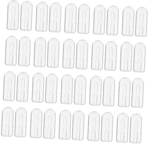 MOTHNUR 20 Pairs Silicone Eyeglass Nose Pads Soft Anti-slip Push-in Replacement Cushions for Frames Sunglasses Comfortable Pressure-relieving Nose Pads for Sensitive Skin and All-day Wear