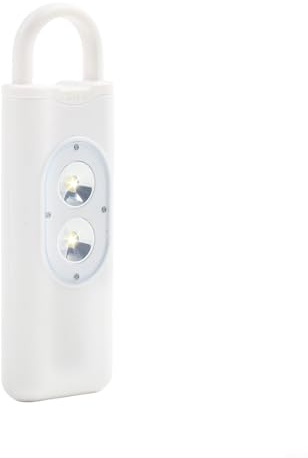 Bebykilemi Allarme personale con anziani per sirena Plus Dual Strobe Led luci 130db autodifesa lungo 1 anno tempo di standby compatto stile ABS forte donne per bambini Plus (nero)