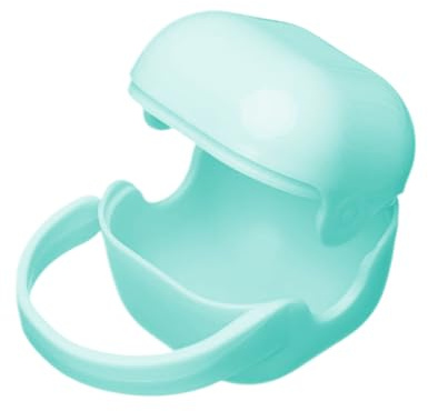 Contenedor De Almacenamiento Para Chupetes - Caja Para Chupetes Portátil De 10 Cm, Estuche Para Pezones, Almacenamiento De Viaje Compacto, Diseño De Duradero | Bolsa de pañales ideal, cocheci