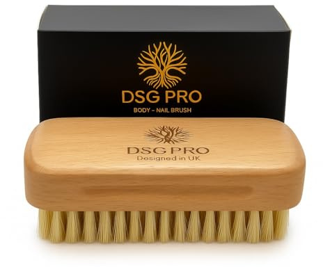 Wood Nail Brush | Fingernail Cleaner and Scrubber for Men, Women, Girls | Natural Wooden Nail Cleaning Tool for Home Spa, Manicure, Pedicure | Cuticle Exfoliator