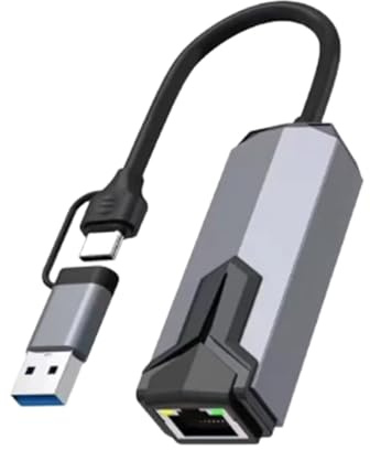 Gungtj Tarjeta De Ethernet para PC De Escritorio - Adaptador Portátil con Baja Latencia - Tarjeta de Red USB 5G Cableada Adaptador para PC - para Videoconferencias Y Transmisiones En En Ordenadores