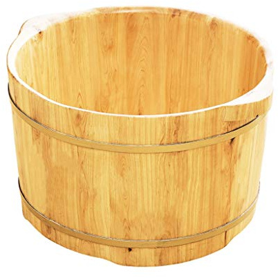 vasca per pedicure, Accessori for sauna, secchio for, for l'acqua, vasche for pediluvio in legno fatte a mano, barile di luce rilassante for i piedi