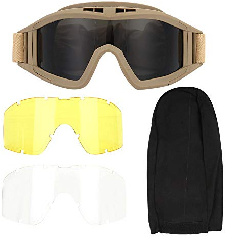 Tactics Goggle, Tactics Goggles Airsoft Paintball Ski Anti-Dust Anti-Fog Eye Protection Glasses Anti Fog Military Glasses
