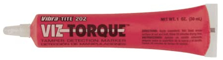 Vibra-Tite® | Viz-Torque® 202 Schraubensicherungslack | Manipulationssiegel | Siegellack | Garantiesiegel – Inhalt: 30 ml | Farbe: Rot
