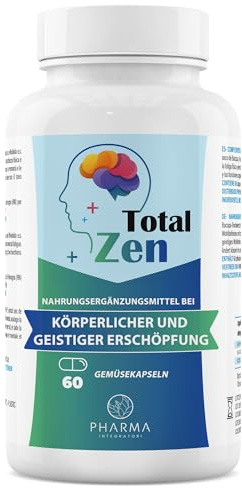 Complemento energizante para el cansancio físico y mental, la ansiedad y el estrés intenso, la memoria y la concentración durante el estudio – 60 cápsulas con ashwagandha KSM-66, rhodiola y bacopa