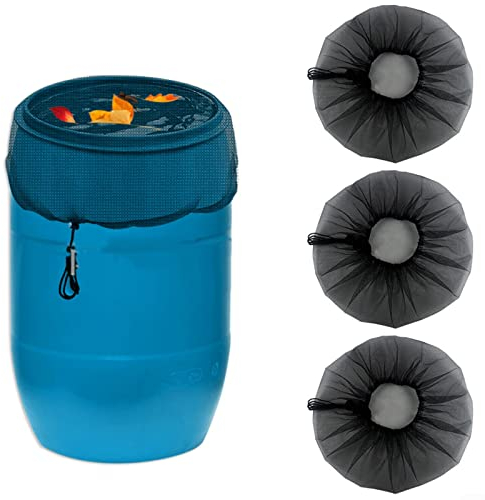 1/3 Stück Regentonnen Netz - Verstellbares Regentonne Abdeckung - 60 cm Wetterbeständiger Regentonne Für Outdoor Garten Regenfässer Wassersammlung Schutzabdeckung
