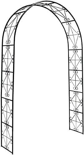 WWFAN Garden Arches Large Garden Arch | Metal Rose Arbor Durable Iron Trellis For Roses Climbing Plants Support | Garden Wedding Arch Decorative