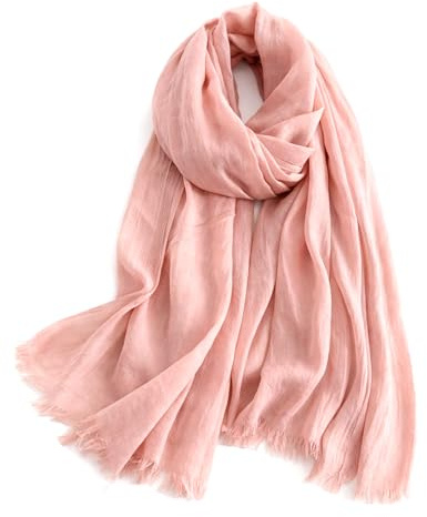 KARMA.DIEM Premium Sommerschal Damen – Seidig Weicher Schal 100% Polyester mit Soft Satin Finish – 180x65 cm – Leicht, Schimmernd & Elegant – Luxuriöses Halstuch für Frühling & Sommer -