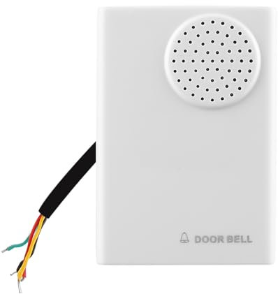 Campanello Cablato DC 12V, Altoparlante Incorporato da 90 dB Campanello Elettronico Casa, Suonerie Chiare Accessori per Controllo Accessi per Ufficio System Sicurezza Domestica