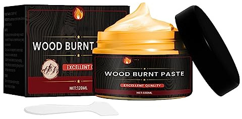 Aizuoni Holzbrennpaste, Holzhandwerk, Einfach Aufzutragende Brennpaste, 120ml Brandmalerei Brennpaste Gel Für Holzhandwerk, Ungiftiger Ätzpaste Scorch Marker Für Papier