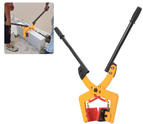 COYWEH Bordsteinzange 280kg Hebezange Bordstein Steingreifer Versetzzange Bordsteinträger Treppenstufenzange Pflasterzange Steinklemme Zange Werkzeug Einstellbare 6-24 CM