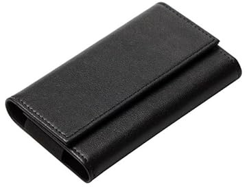 Visitenkartenetui Leder Visitenkartenetui Herren Damen Business Leder Visitenkartenbox Geeignet für Büro Visitenkartenhalter Tragbarer Visitenkartenhalter Visitenkartenhalter (A)
