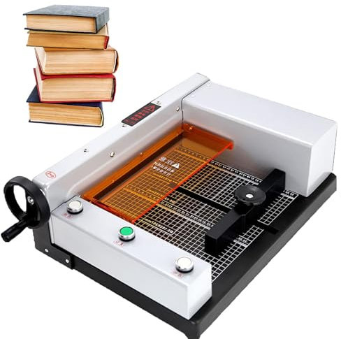 RoyceBee Elektrischer Papierschneider, Papier-Guillotine, Schnittbreite 0–300 mm, Schnittstärke 40 mm, Papierschneidemaschine für den Schreibtisch und die Industrie mit Gitternetzlinien